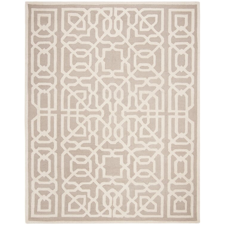 Winston Porter Cannen Hand Tufted Wool Geometric Rug Reviews Wayfair